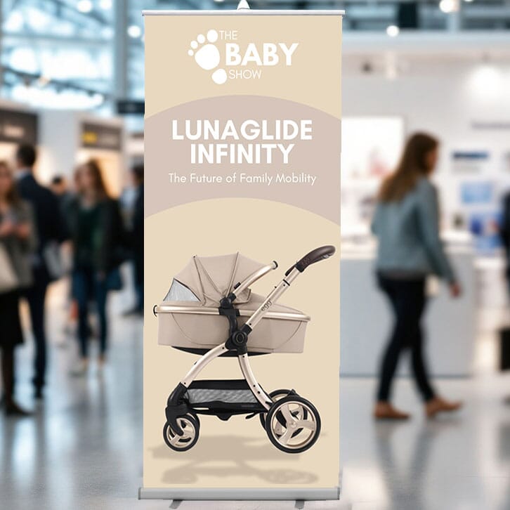 800mm Roller Banner | Same Day Exhibition Display Printing | London