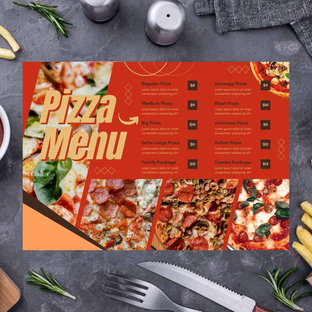 A3 Disposable Menus & Placemats
