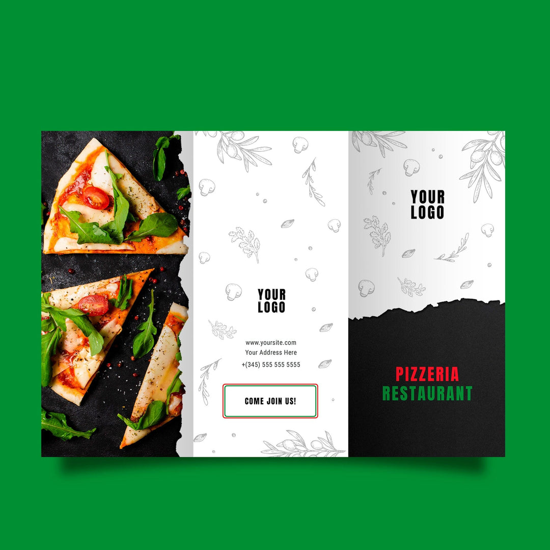 A4 folded Takeaway Menus & Leaflets