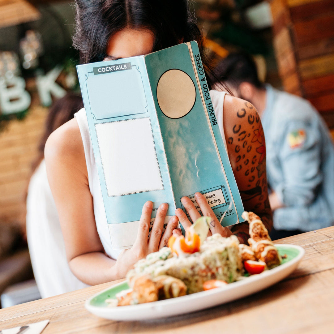 A3 Folded Table Menus