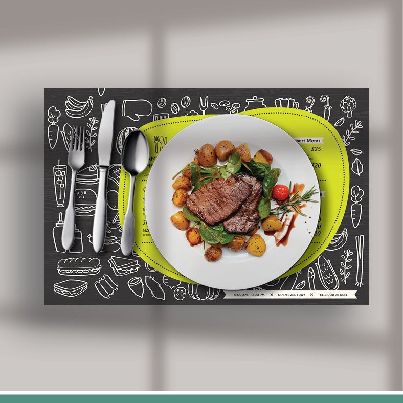 Single Use Disposable Menu